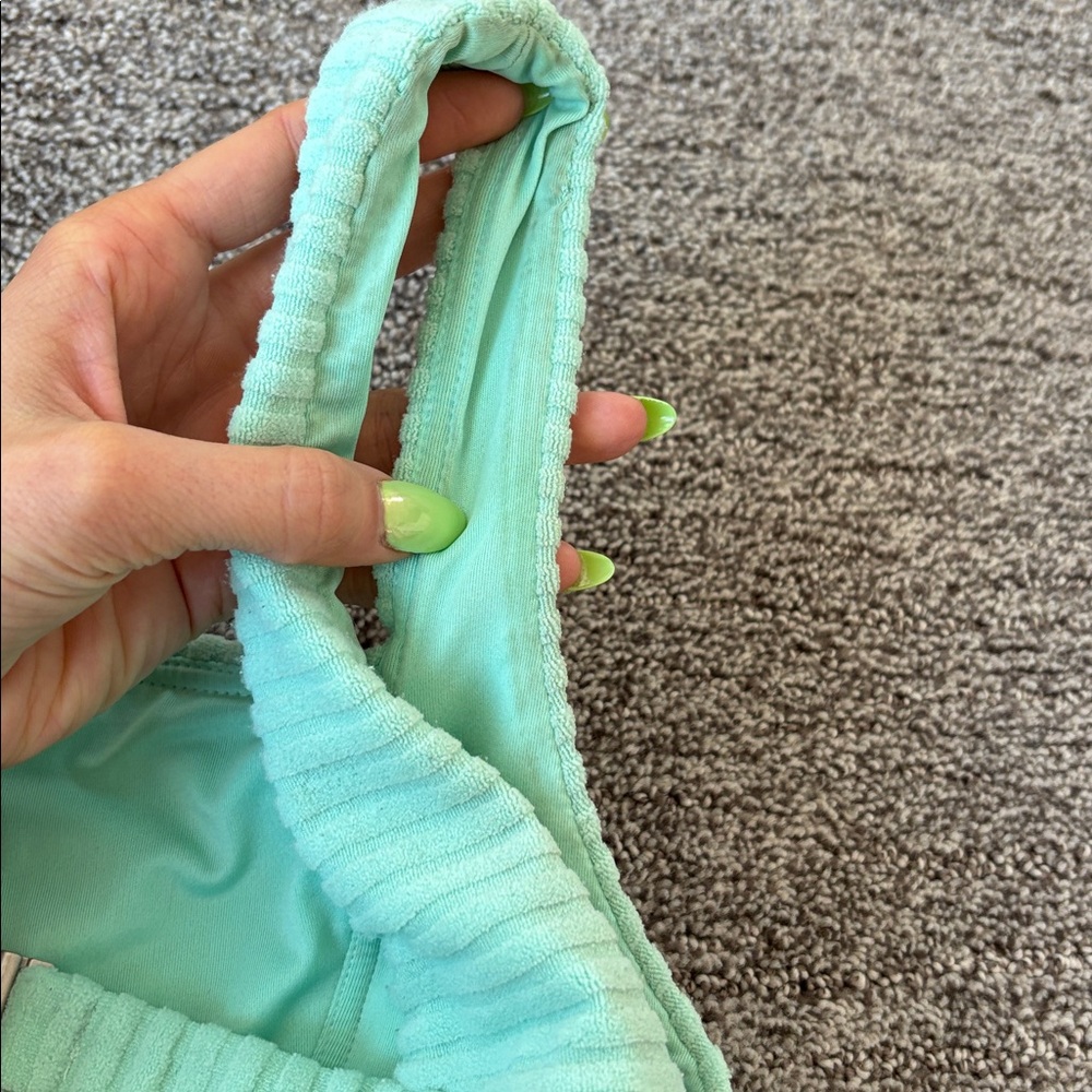 Billabong Mint Green Ribbed Bikini Set - Picture 6 of 7